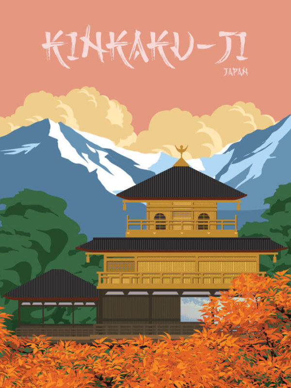 Kinkaku Ji Poster Warm