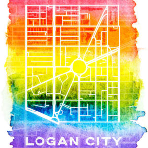Logan City Washington DC LGBTQ Map Poster