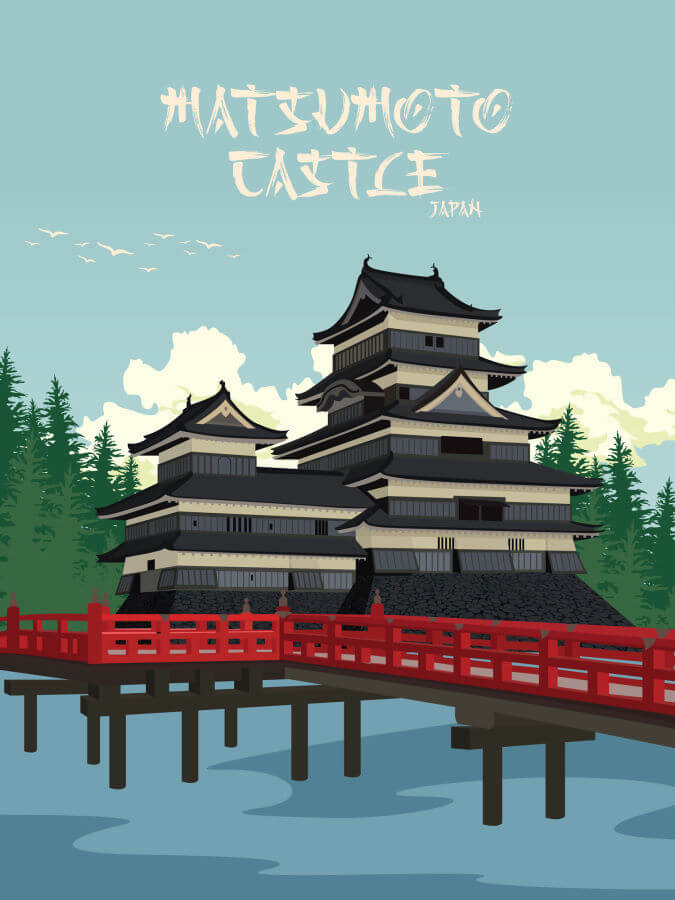 Matsumoto Castle Poster Cool