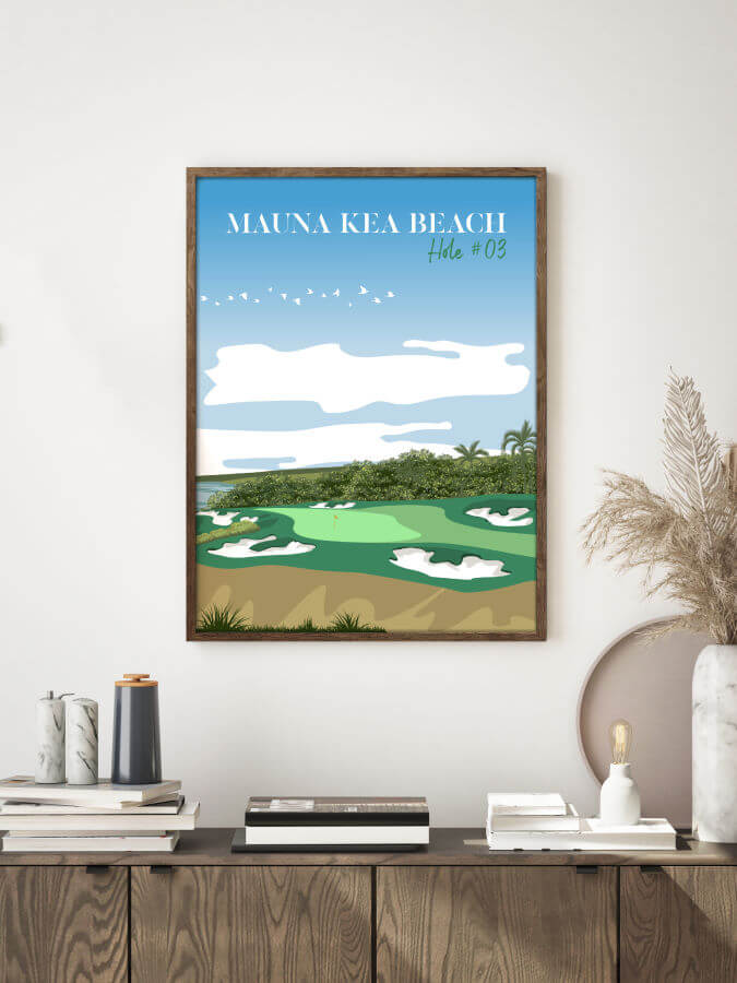 Mauna Kea Beach 3rd Hole Golf Poster