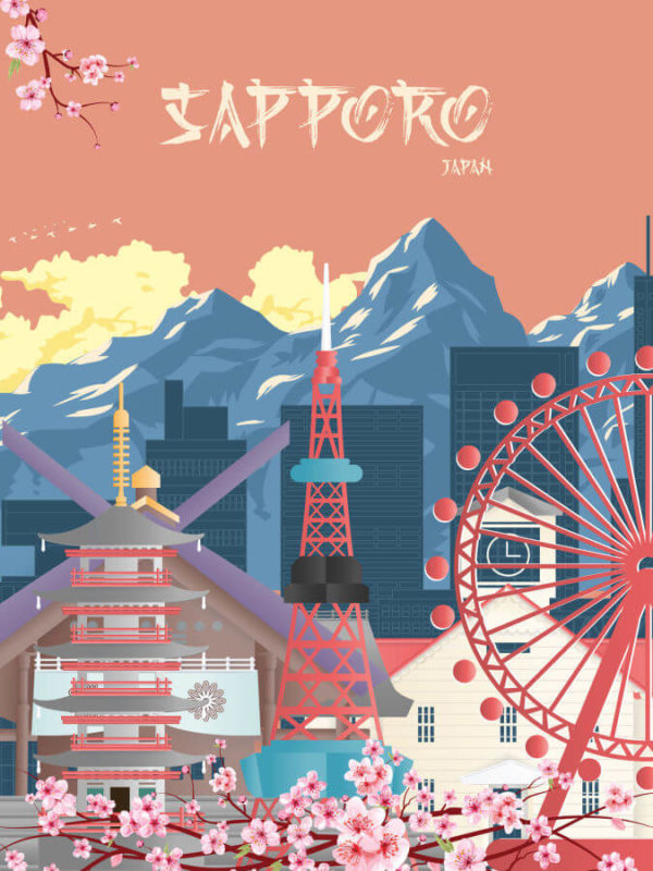 Sapporo Poster Warm