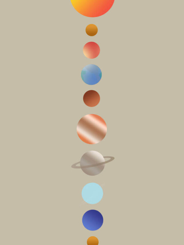 Solar System Original Abstract Poster