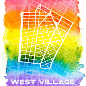 West Village New York City LGBTQ Map Poster
