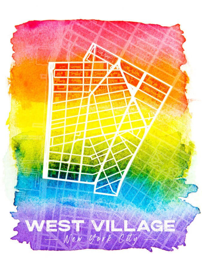 West Village Map Poster