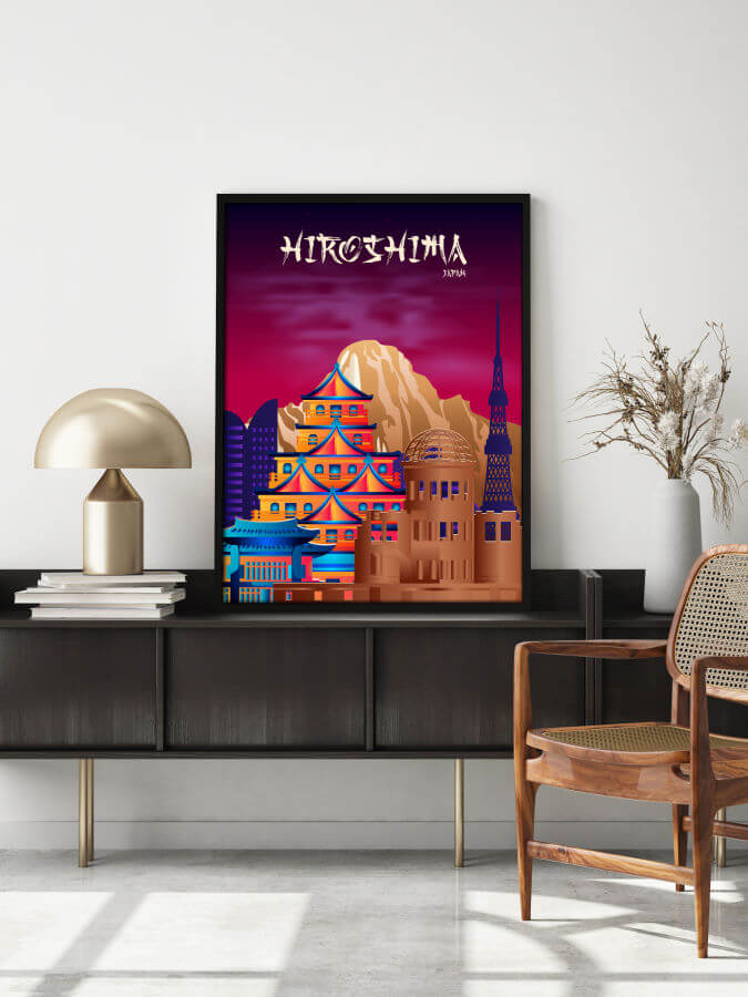 Hiroshima Poster Neon