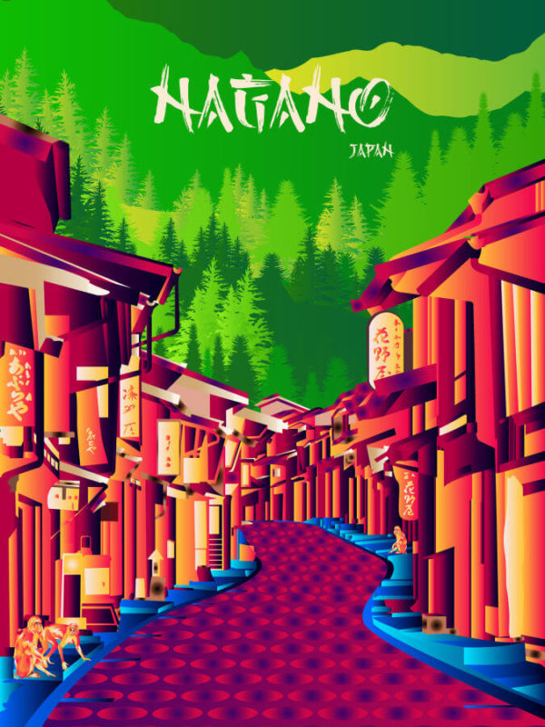 Nagano Neon Poster
