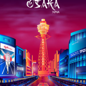 Osaka Dotonbori Neon Poster