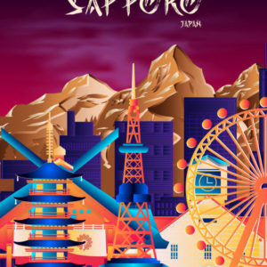 Sapporo Neon Poster