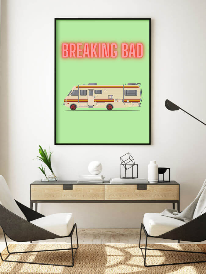 Breaking Bad Green Framed Poster