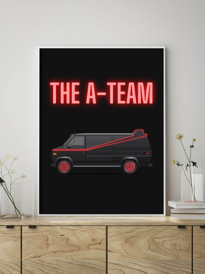 The A Team Black Framed Poster